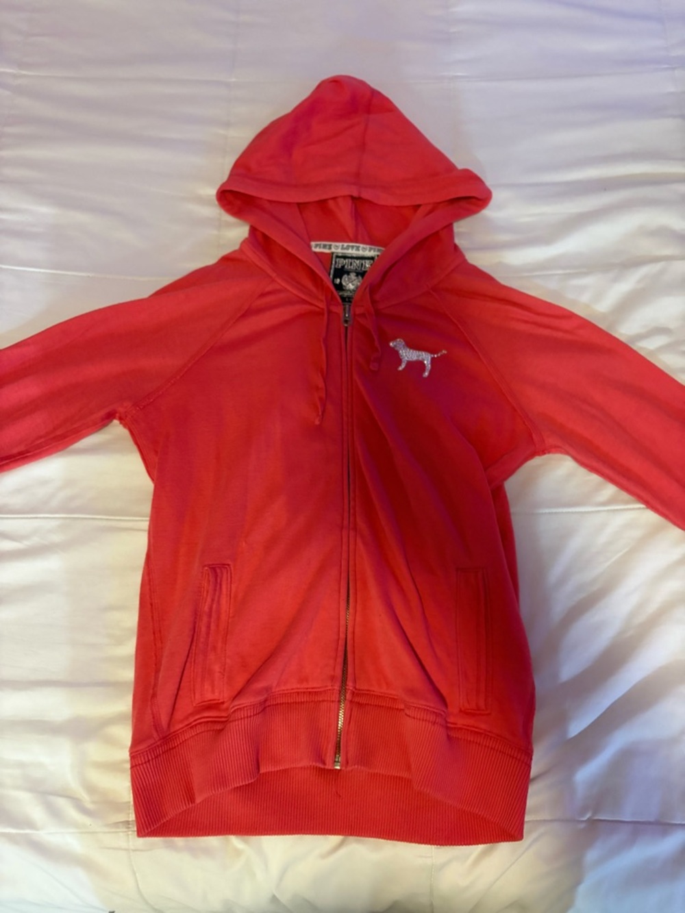 Victoria's Secret PINK Coral Zip-Up Hoodie for Kids